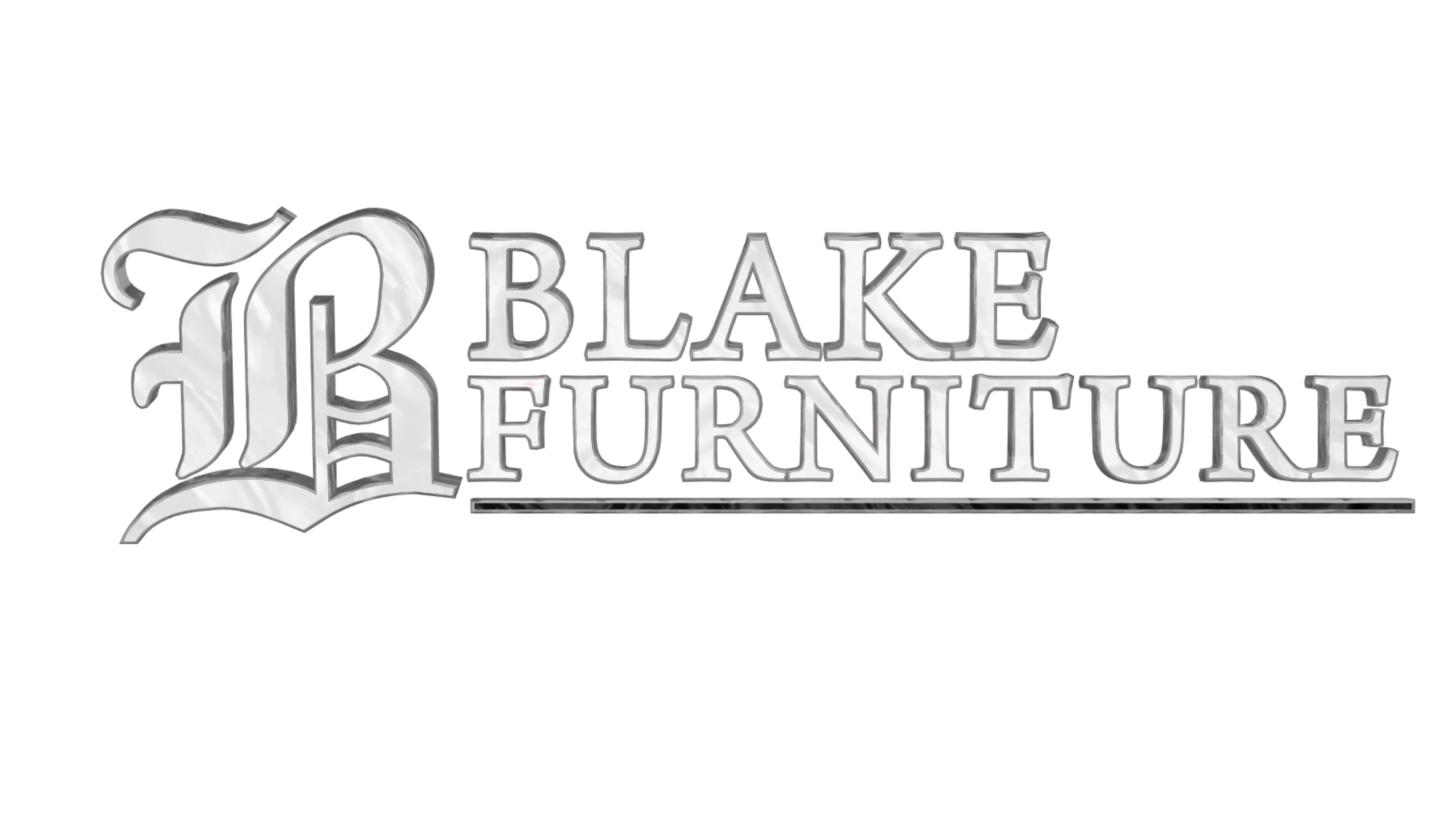 Blake Furniture Logo HD   White